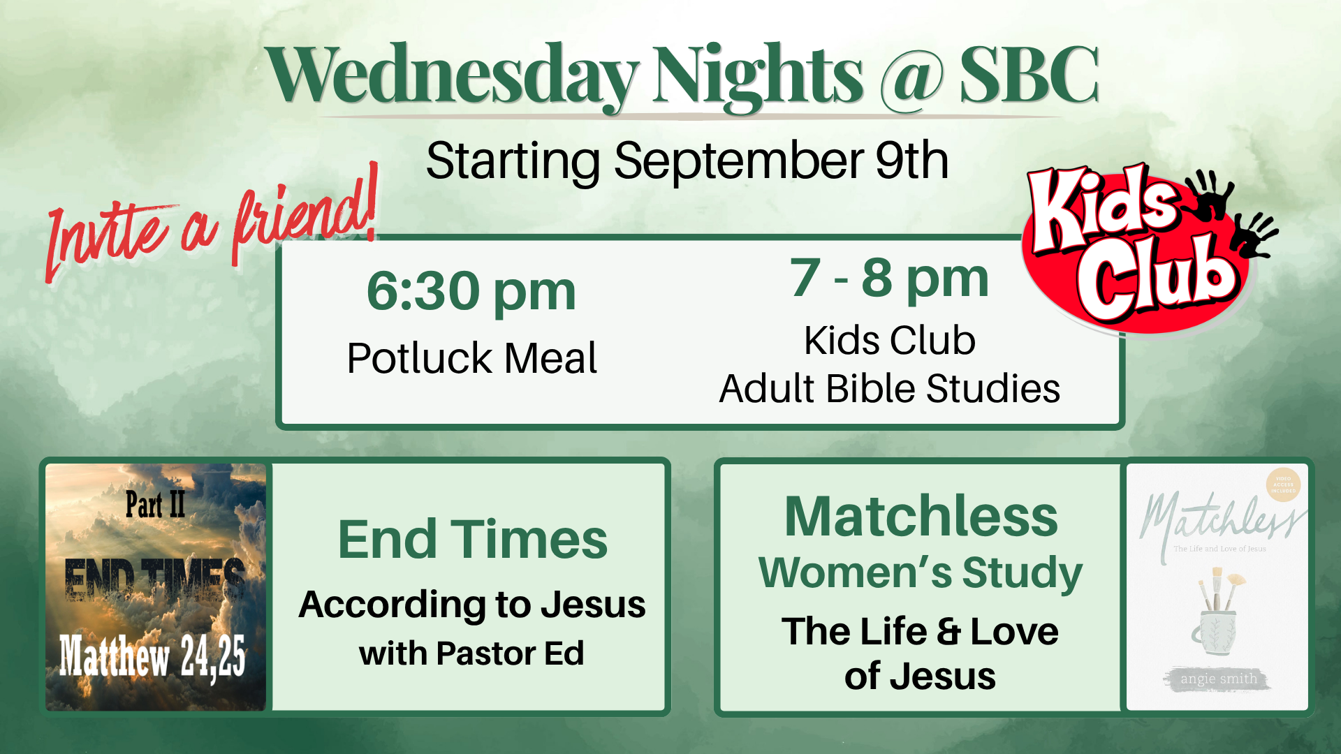 Image for 2026 Fall Wednesday Nights at SBC